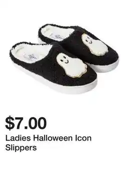 Five Below Ladies Halloween Icon Slippers offer