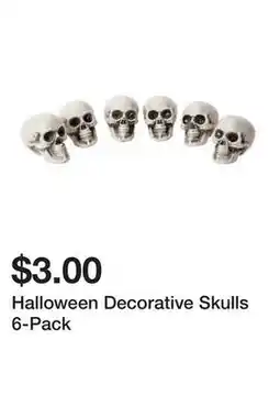 Five Below Halloween Decorative Skulls 6-Pack offer