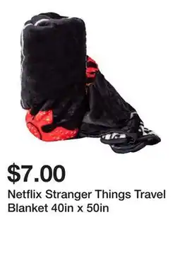 Five Below Netflix Stranger Things Travel Blanket 40in x 50in offer