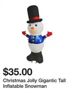Five Below Christmas Jolly Gigantic Tall Inflatable Snowman offer