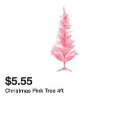 Five Below Christmas Pink Tree 4ft offer