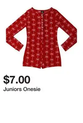 Five Below Juniors Onesie offer