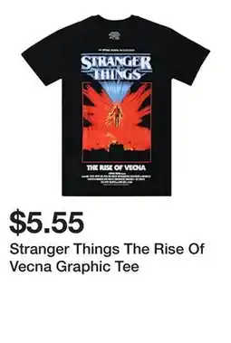 Five Below Stranger Things The Rise Of Vecna Graphic Tee offer