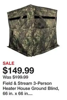 Tractor Supply Company Field & Stream 3-Person Heater House Ground Blind, 66 in. x 66 in. x 72 in offer