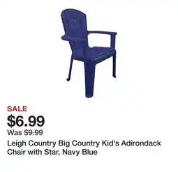 Tractor Supply Company Leigh Country Big Country Kid's Adirondack Chair with Star, Navy Blue offer