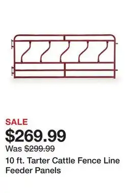 Tractor Supply Company 10 ft. Tarter Cattle Fence Line Feeder Panels offer