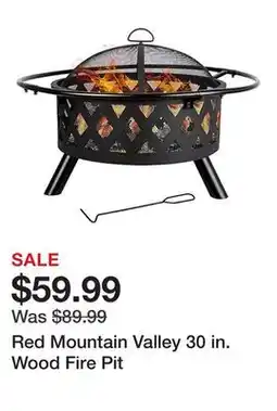 Tractor Supply Company Red Mountain Valley 30 in. Wood Fire Pit offer