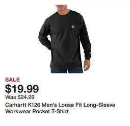 Tractor Supply Company Carhartt K126 Men's Loose Fit Long-Sleeve Workwear Pocket T-Shirt offer