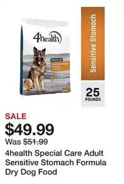Tractor Supply Company 4health Special Care Adult Sensitive Stomach Formula Dry Dog Food offer