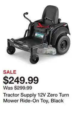 Tractor Supply Company Tractor Supply 12V Zero Turn Mower Ride-On Toy, Black offer