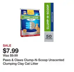 Tractor Supply Company Paws & Claws Clump-N-Scoop Unscented Clumping Clay Cat Litter offer