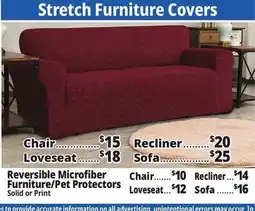 Ocean State Job Lot Stretch Furniture Covers offer