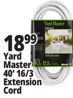 Ocean State Job Lot Yard Master 40' 16/3 Extension Cord offer