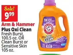 Ocean State Job Lot Arm & Hammer Plus Oxi Clean Stain Fighters Detergent 100.5 oz offer