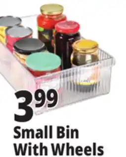 Ocean State Job Lot Small Bin With Wheels offer