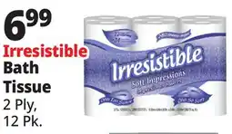 Ocean State Job Lot Irresistible Soft Impressions Bath Tissue 12 Count offer
