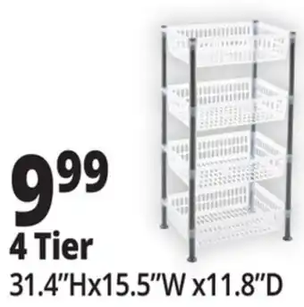 Ocean State Job Lot 4 Tier All Purpose Shelves offer