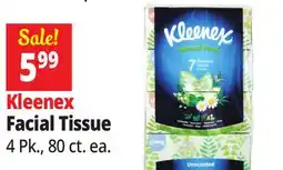 Ocean State Job Lot Kleenex Natural Fresh Unscented Tissues 4 Pack offer