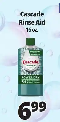 Ocean State Job Lot Cascade Rinse Aid 16 oz offer
