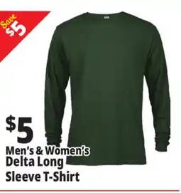 Ocean State Job Lot Men's & Women's Delta Long Sleeve T-shirt offer