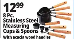 Ocean State Job Lot 8 Pc. Stainless Steel Measuring Cups & Spoons offer