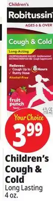Ocean State Job Lot Children's Cough & Cold offer