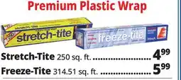 Ocean State Job Lot stretch-tite Premium Plastic Food Wrap 250 sq ft offer