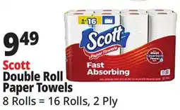 Ocean State Job Lot Scott Double Roll Paper Towels offer