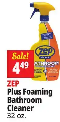 Ocean State Job Lot ZEP Plus Foaming Bathroom Cleaner offer