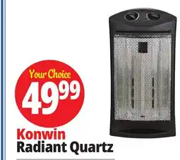 Ocean State Job Lot Konwin Infrared Quartz Tower Heater with Fan offer
