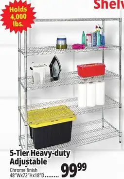 Ocean State Job Lot Method Storage Systems 5-Tier Adjustable Heavy-Duty Shelving 48 x 18 x 72 offer