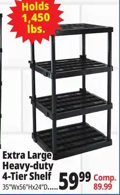 Ocean State Job Lot Extra Large Heavy Duty 4 Shelf offer
