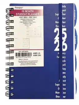 Ocean State Job Lot 2025/2026 18 Month Student Planners 6x8 offer