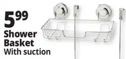 Ocean State Job Lot Chrome Shower Basket with Suction offer