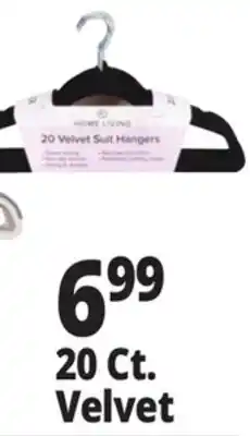 Ocean State Job Lot HomeLiving Velvet Suit Hangers 20 Count offer
