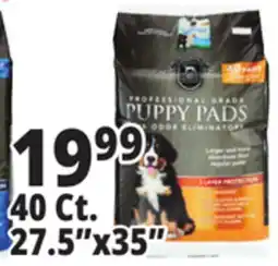 Ocean State Job Lot Huntington Pet Products Professional Grade 27.5 x 35 Puppy Pads with Odor Eliminators 40 Count offer