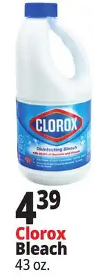 Ocean State Job Lot Clorox Disinfecting Bleach 43 oz offer