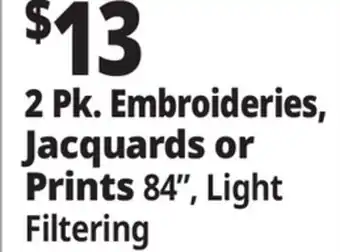 Ocean State Job Lot 2 Pk. Embroideries, Jacquards or Prints offer