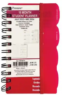 Ocean State Job Lot 4x6 2025/2026 18 Month Student Planners offer