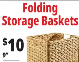 Ocean State Job Lot 9 Folding Storage Baskets offer