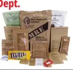Ocean State Job Lot Official Defense Dept. MREs offer