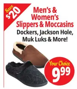 Ocean State Job Lot Men's & Women's Slippers & Moccasins offer