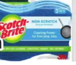 Ocean State Job Lot Scotch-Brite Non-Scratch Scrub Sponges 3 Pack offer