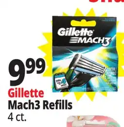 Ocean State Job Lot Gillette Mach3 Refills offer