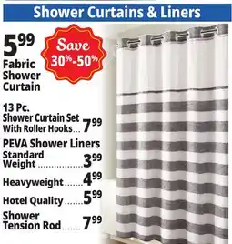 Ocean State Job Lot Shower Curtains & Liners offer