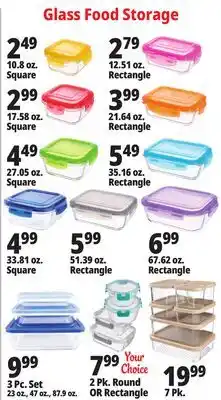 Ocean State Job Lot Glass Food Storage offer
