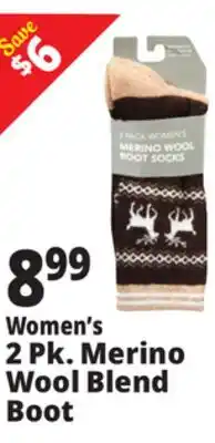 Ocean State Job Lot Women's Merino Wool Active Socks 2 Pack offer