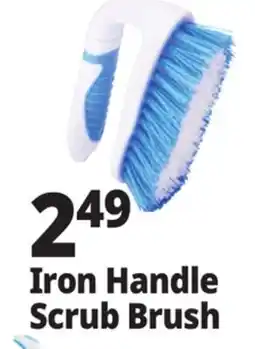 Ocean State Job Lot Gleam Iron Handle Scrub Brush offer