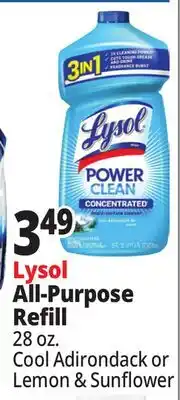 Ocean State Job Lot Lysol All-Purpose Refill offer