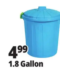 Ocean State Job Lot Round Clear Storage Bucket with Latching Lid 7L offer